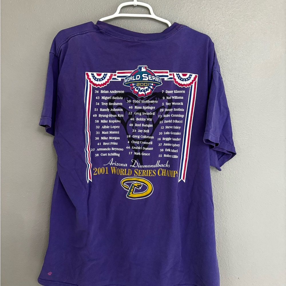 Vintage Purple Arizona Diamondbacks World Series T-Shirt